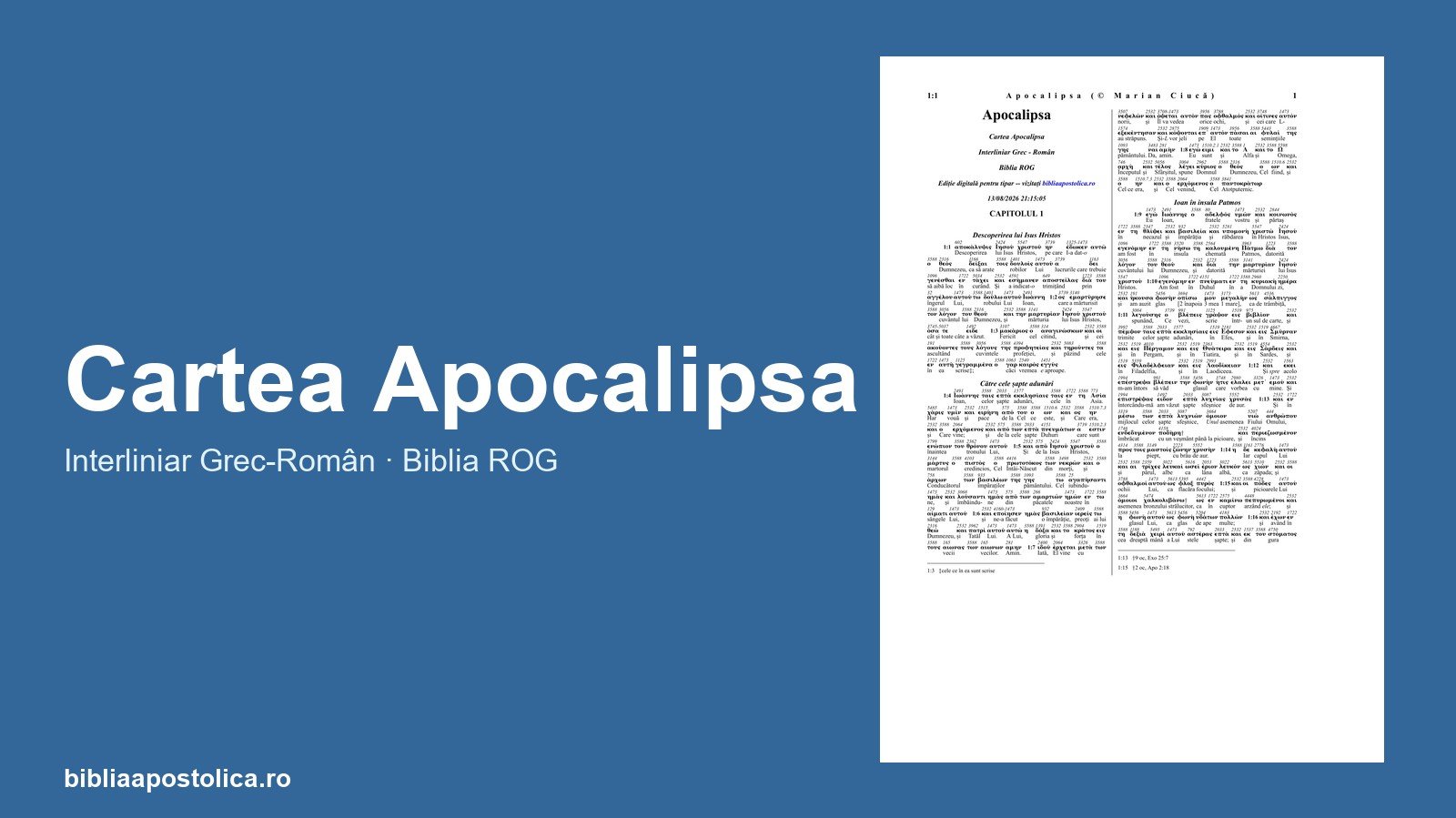 Previzualizare Apocalipsa PDF