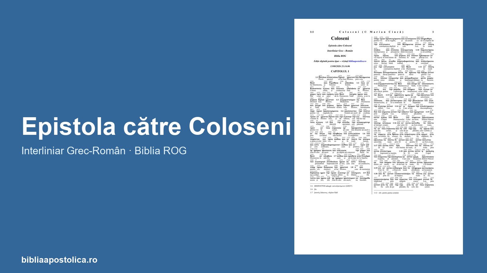 Previzualizare Coloseni PDF