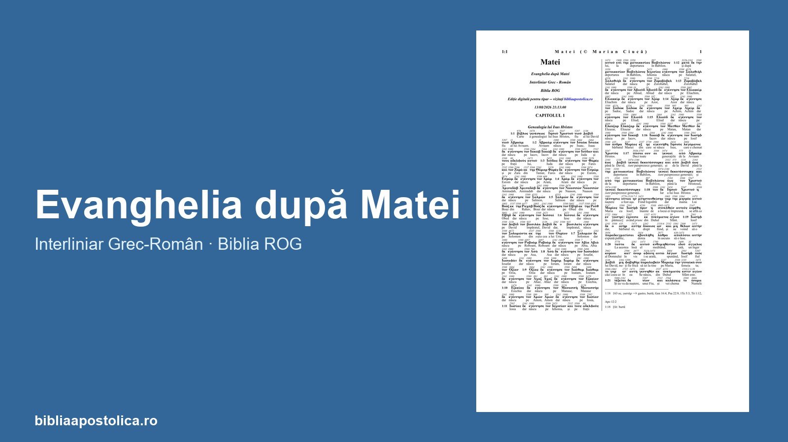 Previzualizare Matei PDF